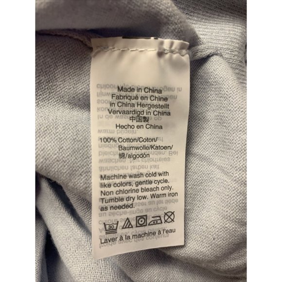 J. CREW Blue Button Front Crew Neck Cardigan - Picture 6 of 7